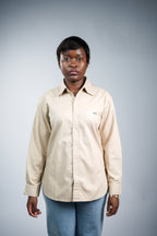 Light camel oxford women shirt