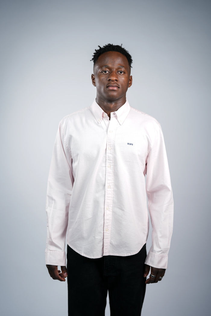 Pink oxford men shirt