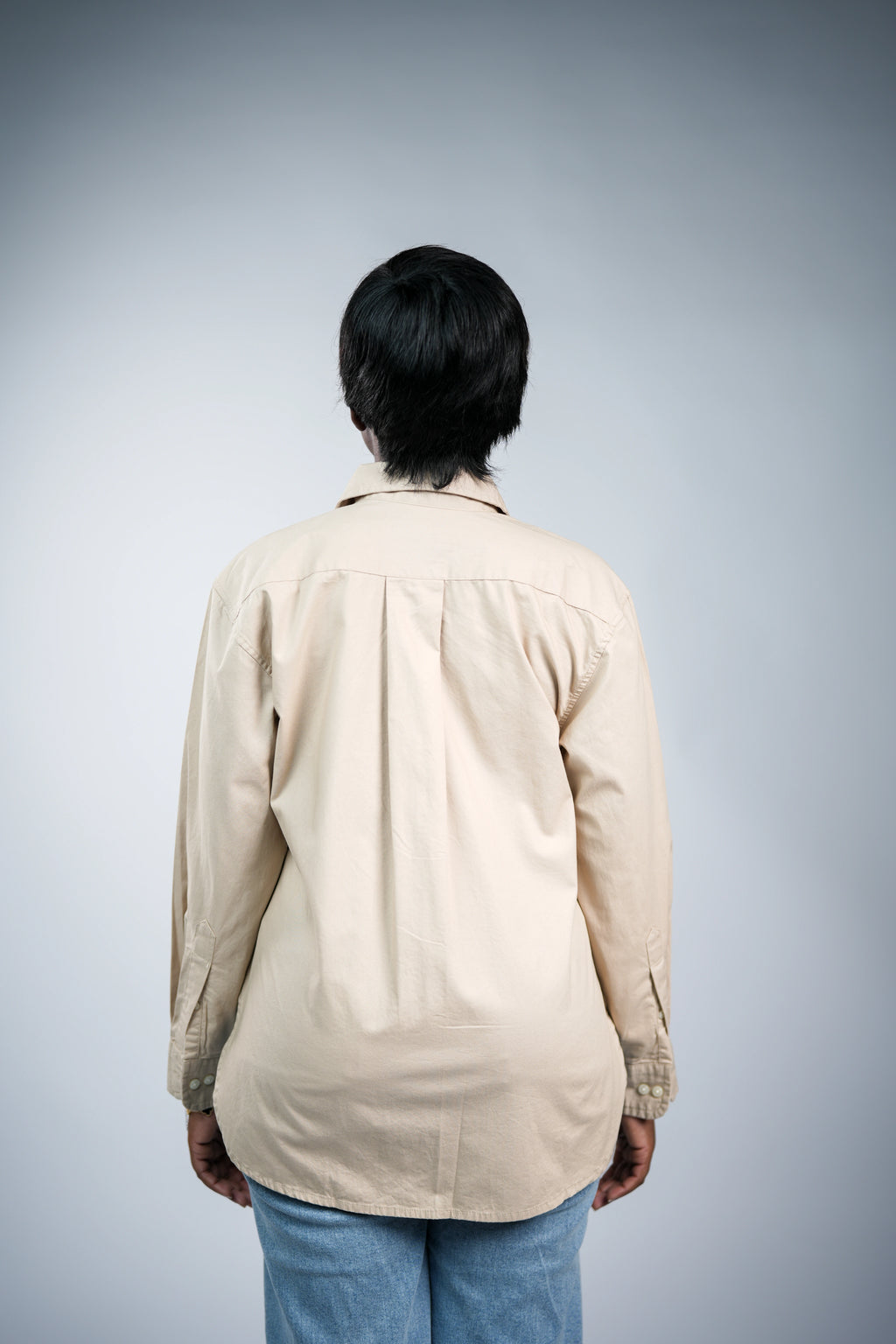 Light camel oxford women shirt