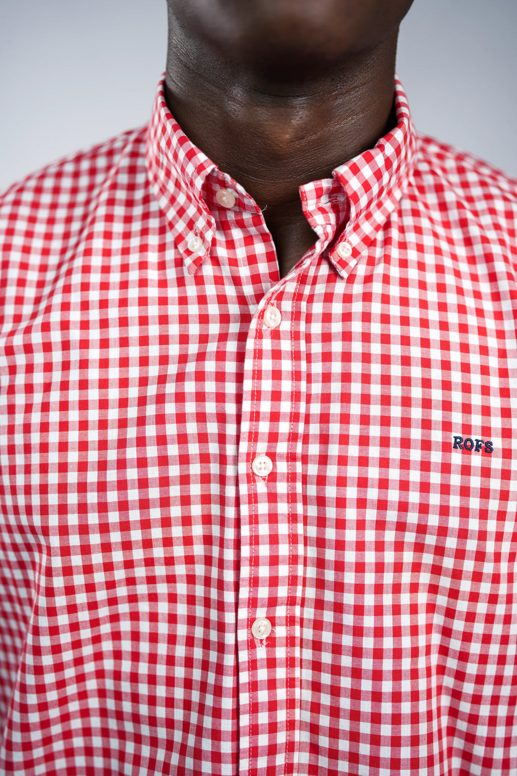 Pure cotton red check men shirt