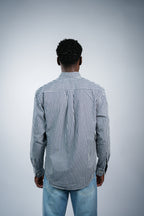 Pure cotton black check men shirt