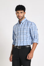 Hudson River Blue Check Shirt Men