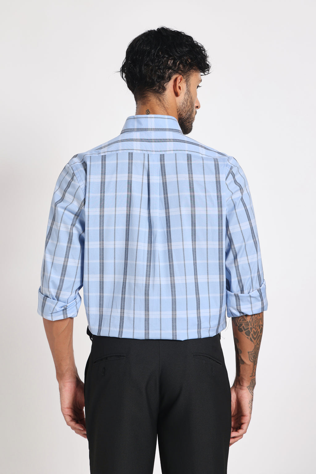 Hudson River Blue Check Shirt Men