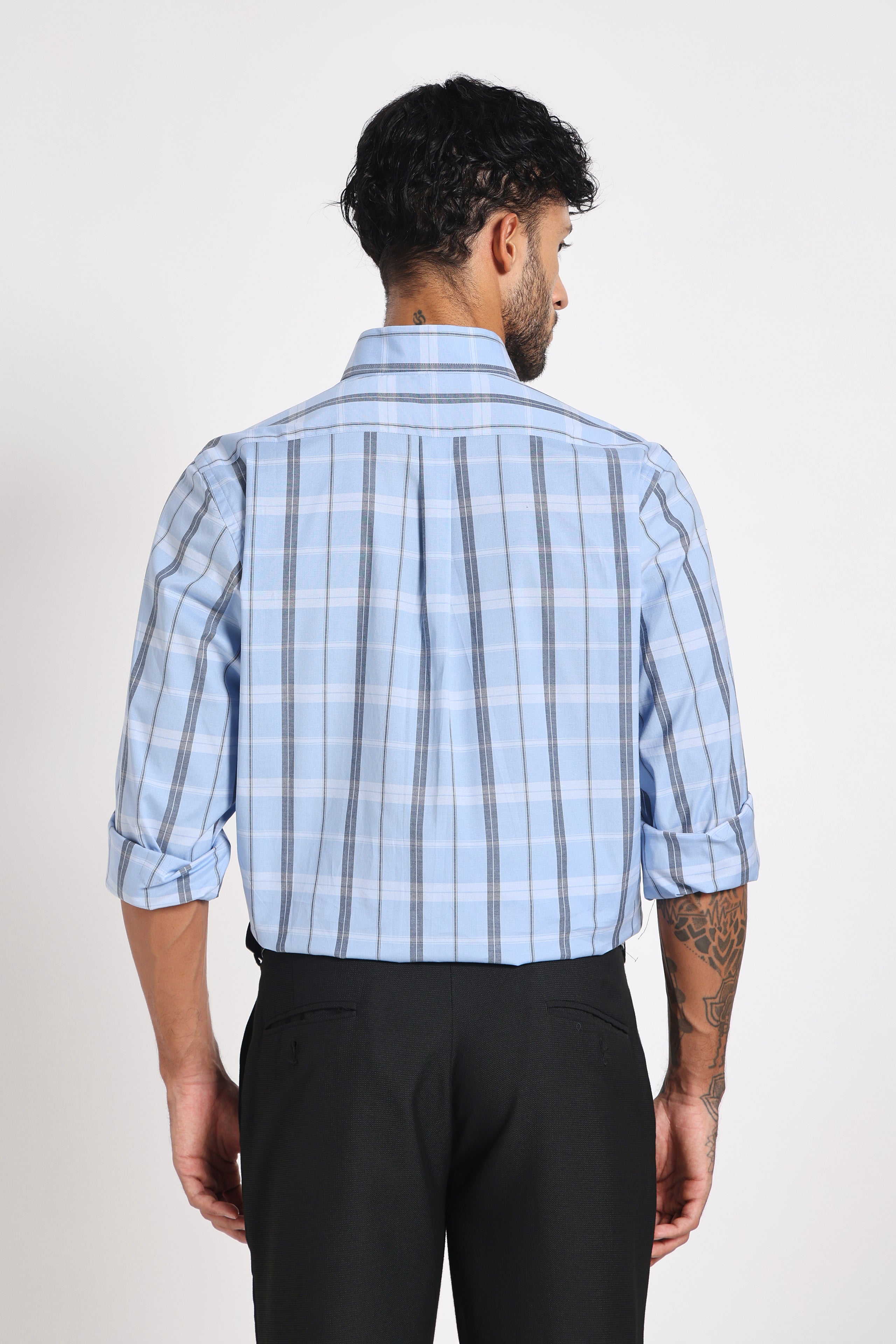 Hudson River Blue Check Shirt Men