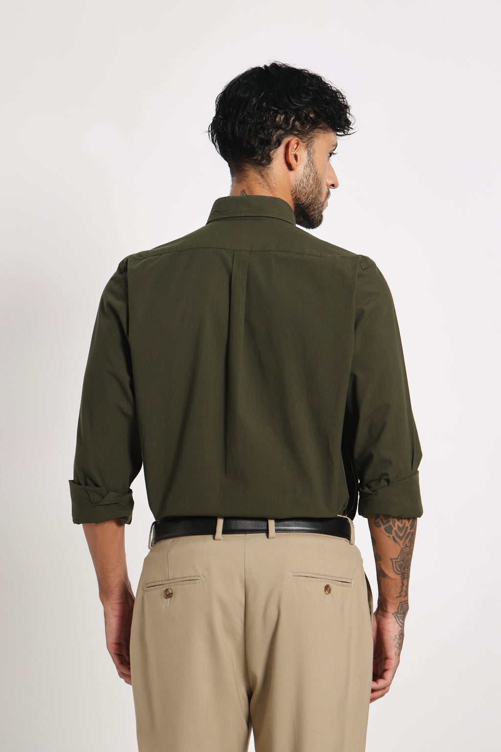 Olive Grove Twill Shirt Men