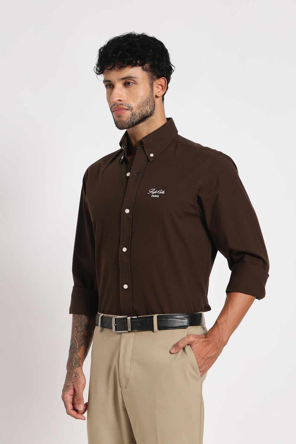 Cocoa Crust Twill Shirt Men