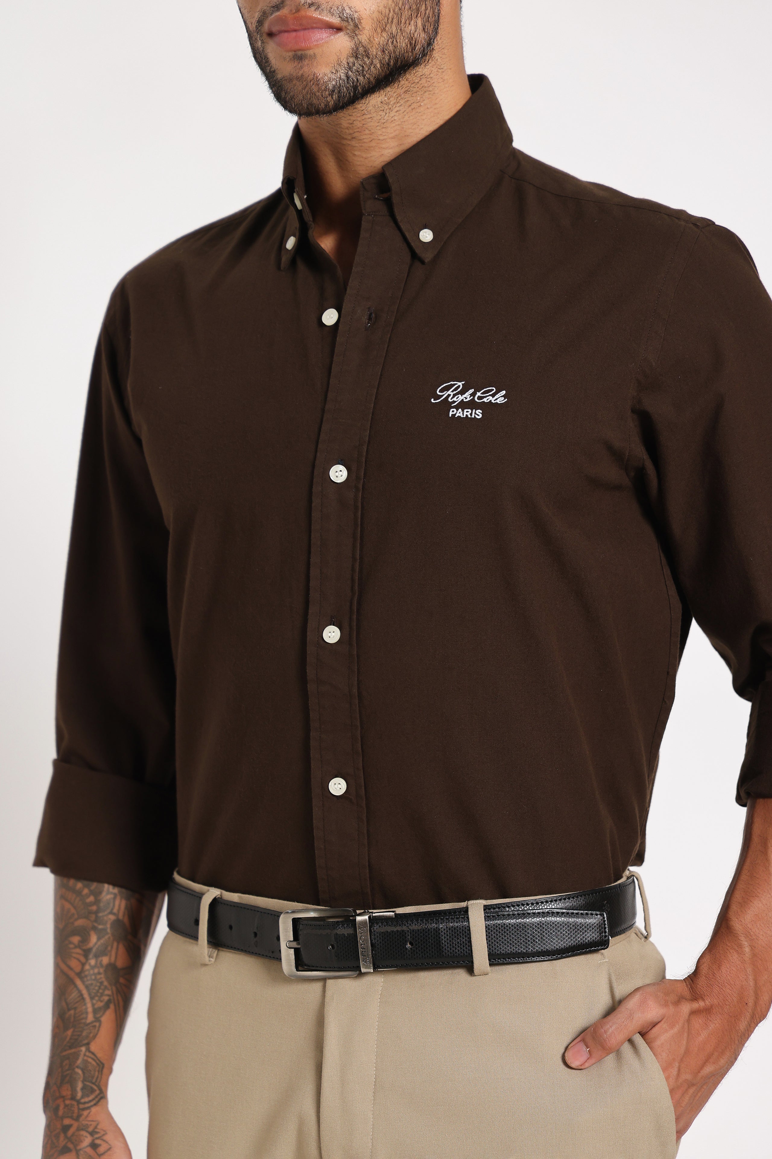 Cocoa Crust Twill Shirt Men