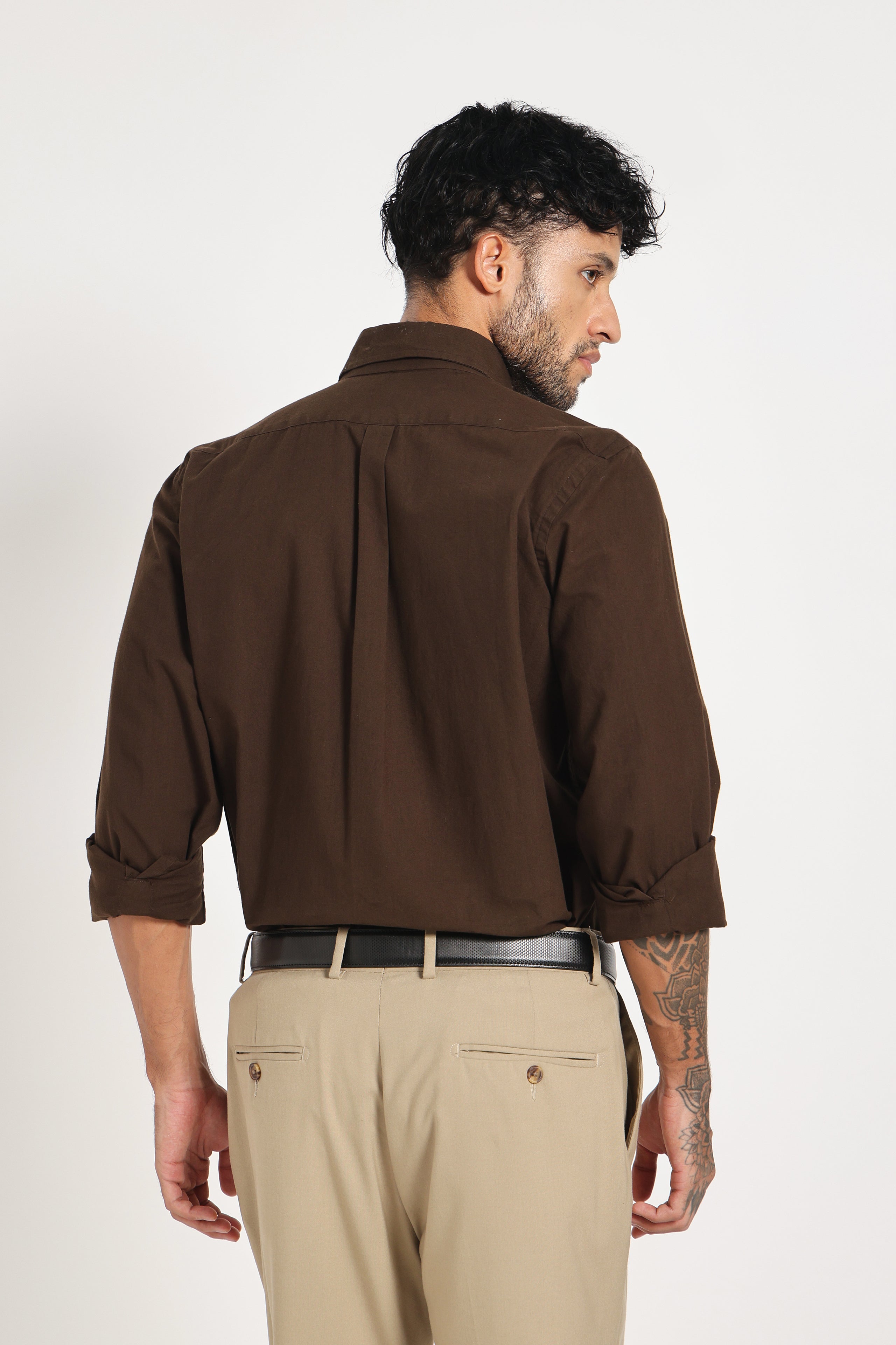 Cocoa Crust Twill Shirt Men