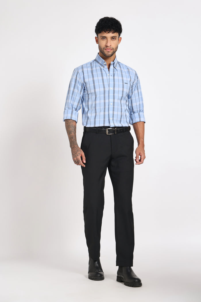 Hudson River Blue Check Shirt Men