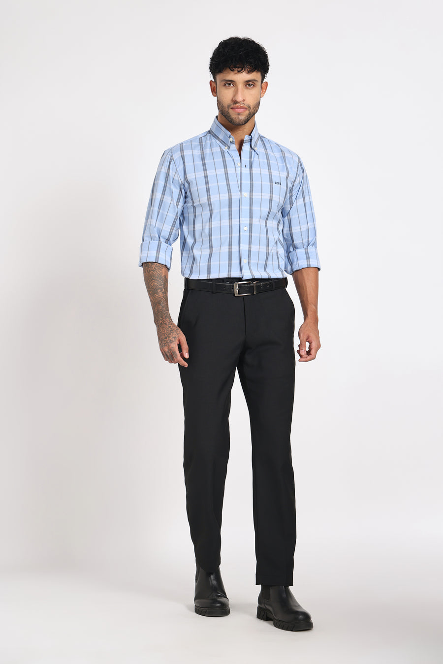 Hudson River Blue Check Shirt Men