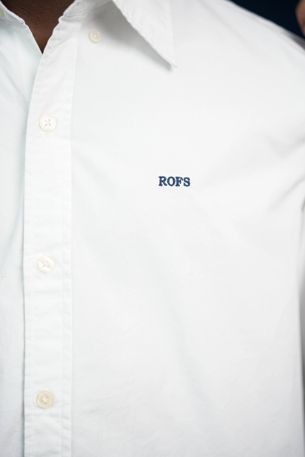 White twill men shirt