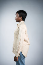 Light camel oxford women shirt