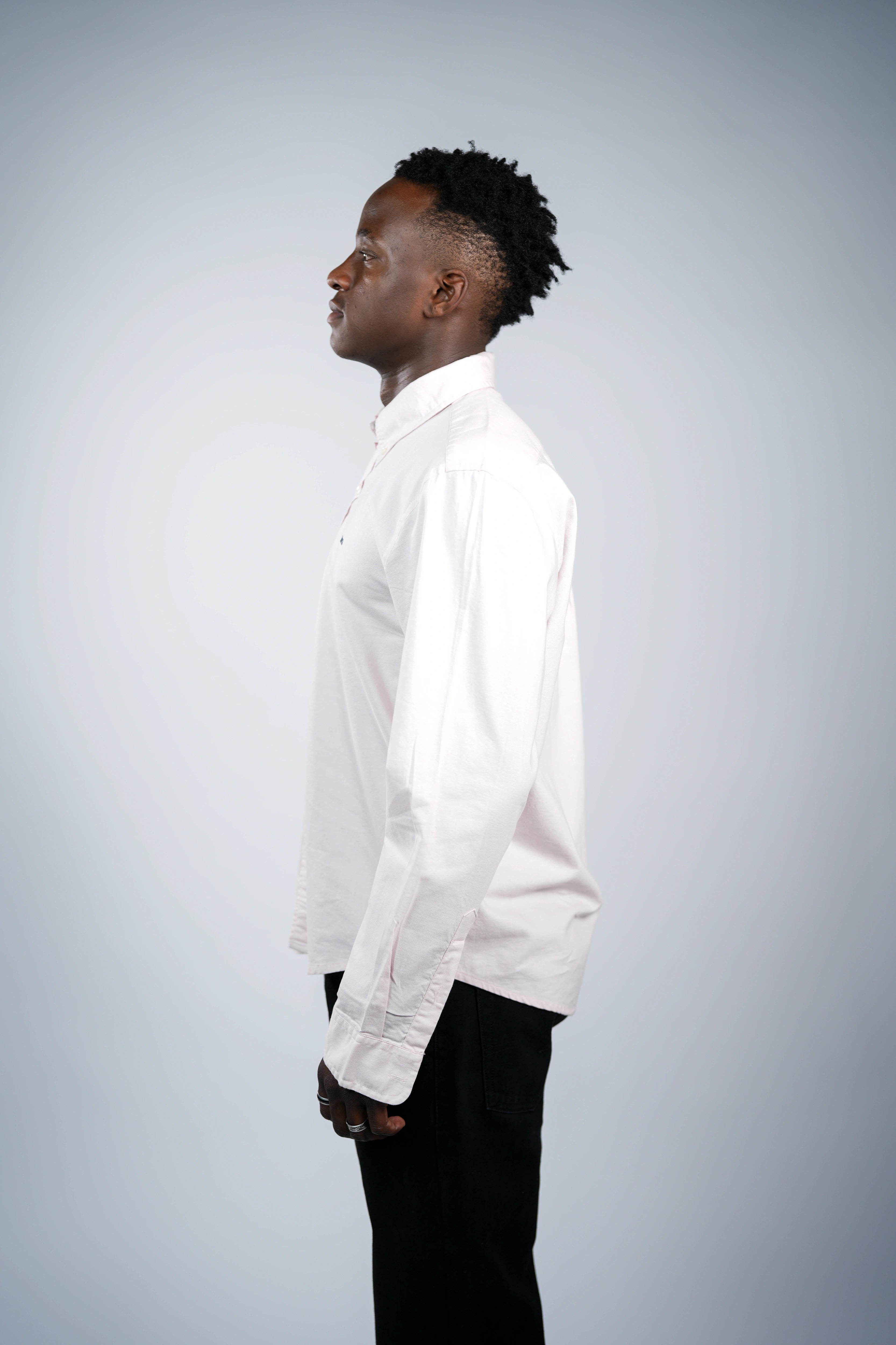 Pink oxford men shirt