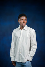 White twill men shirt