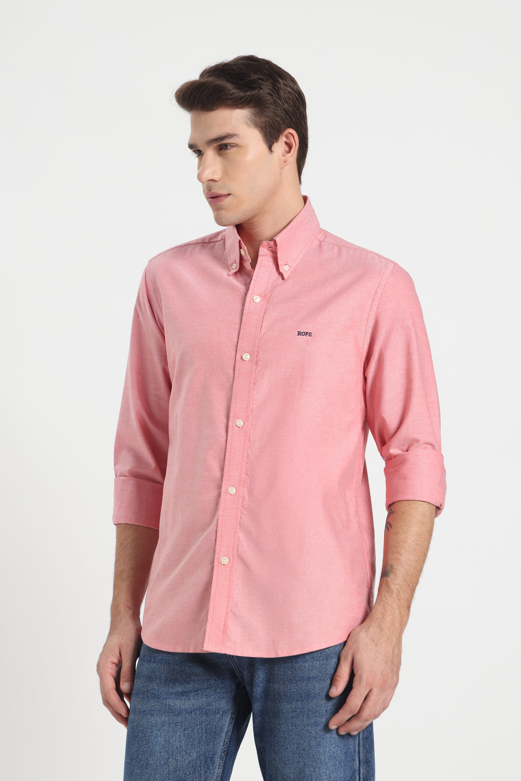 Rose Ember Oxford Men Shirt