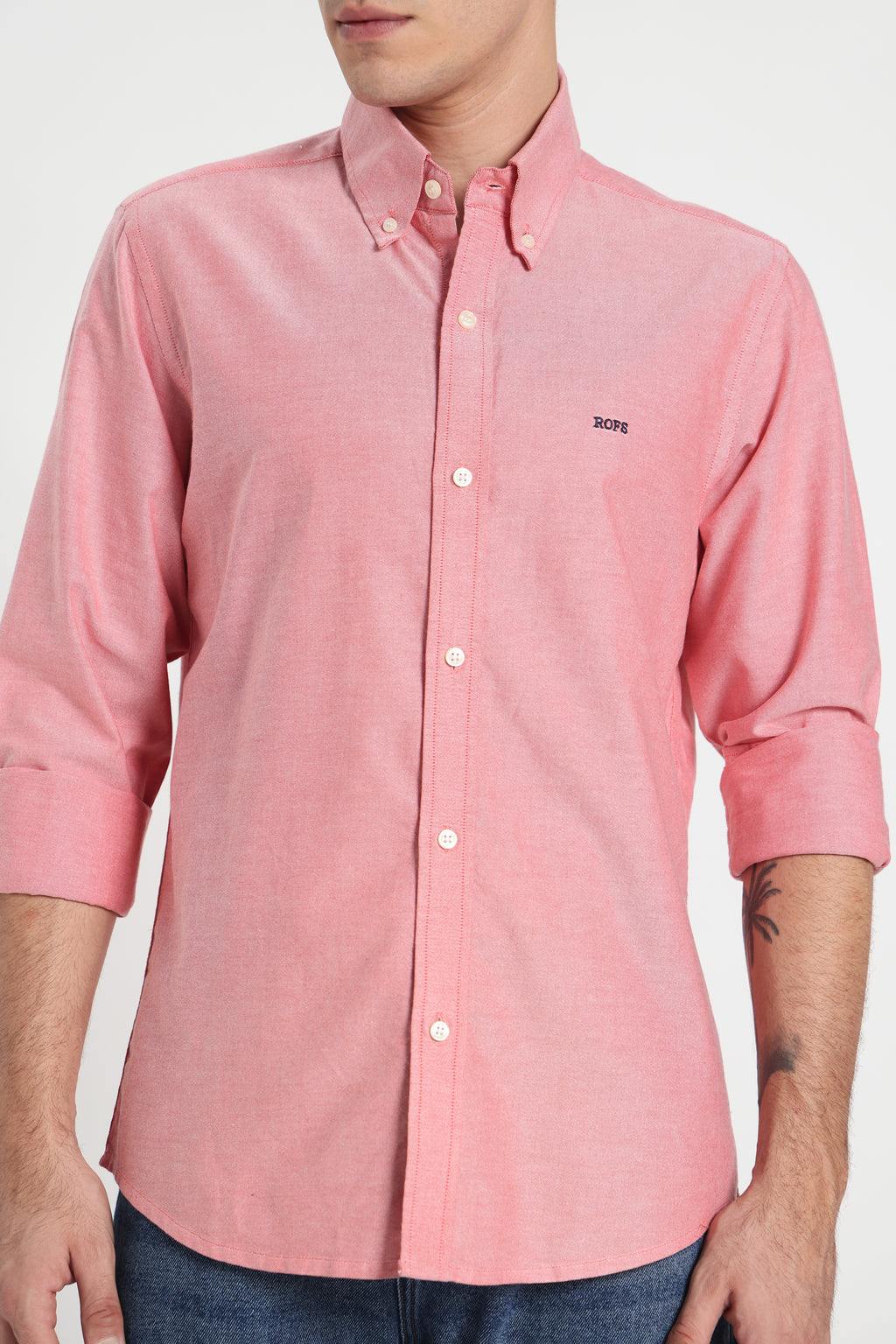 Rose Ember Oxford Men Shirt