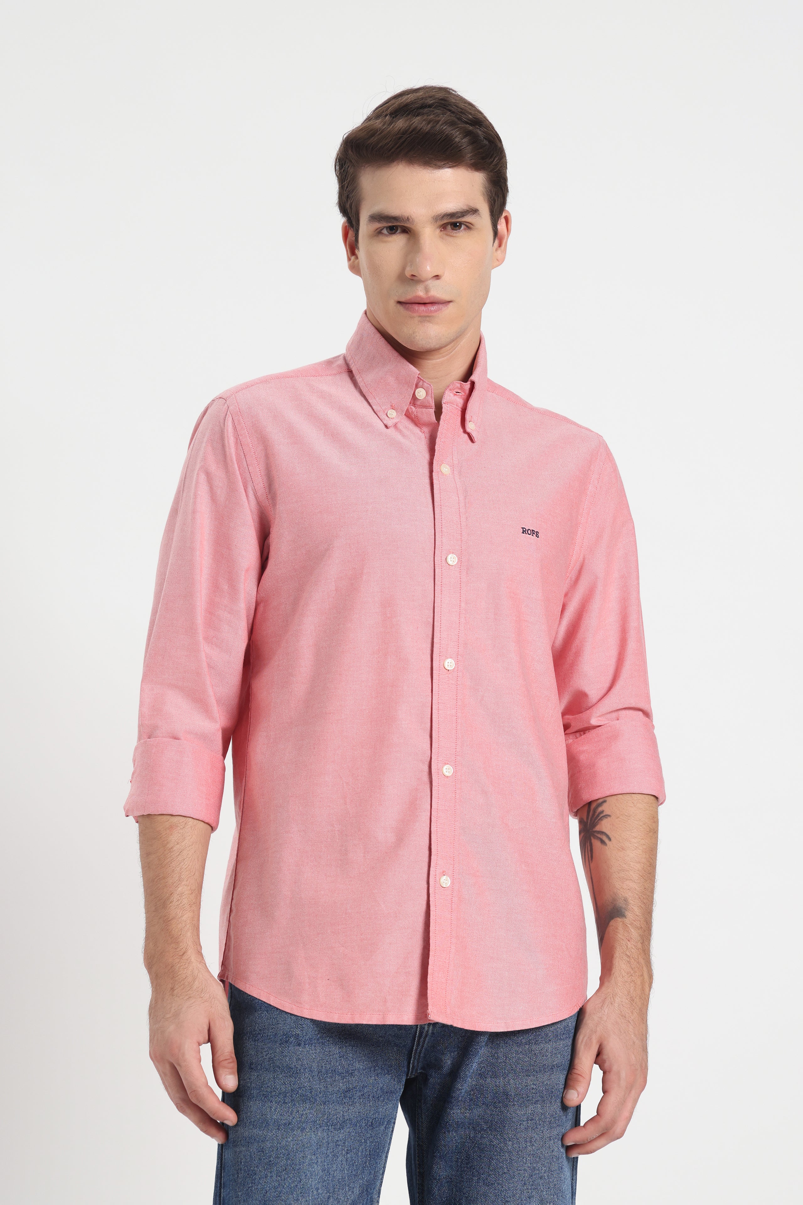 Rose Ember Oxford Men Shirt