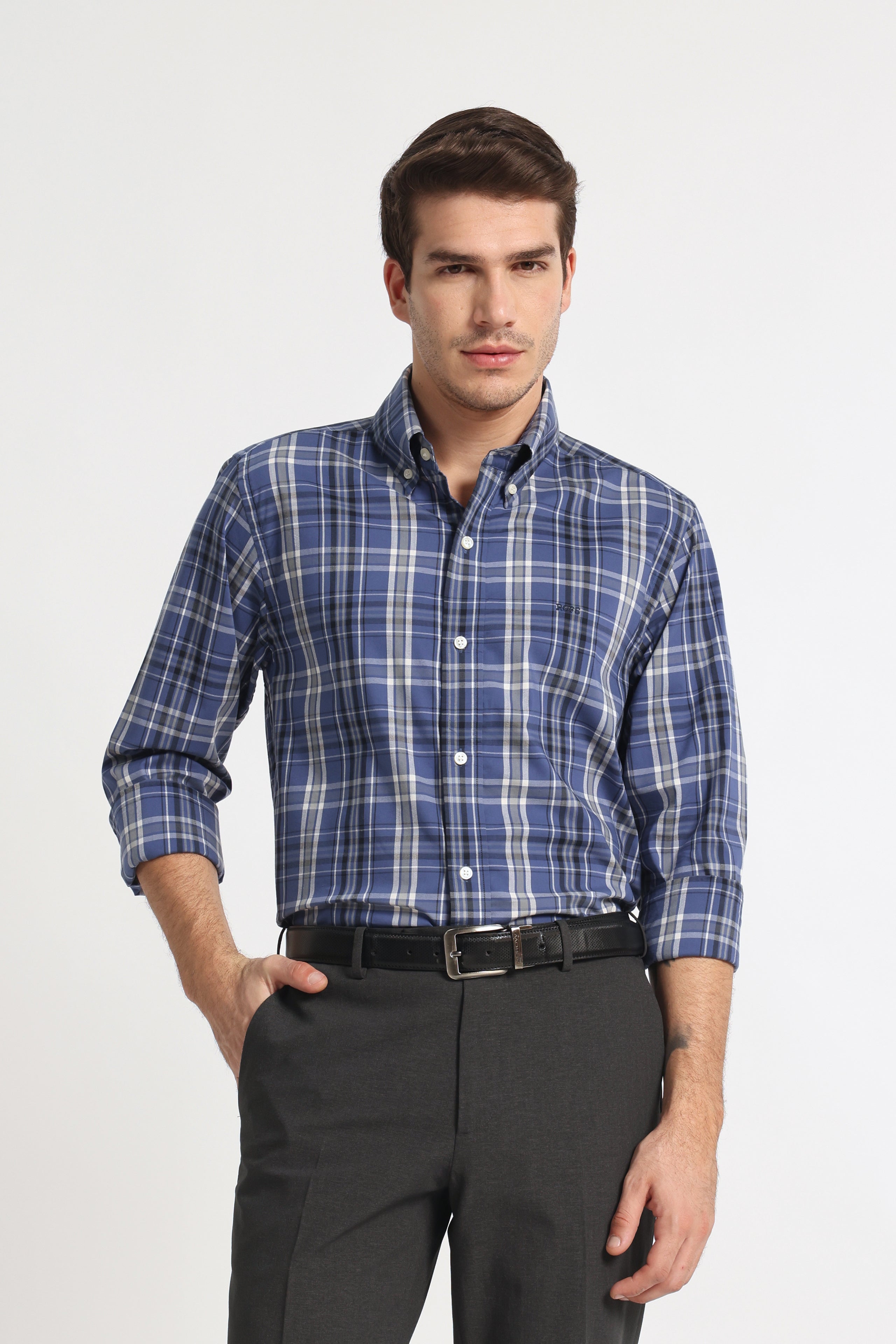 Classic Blue Grid