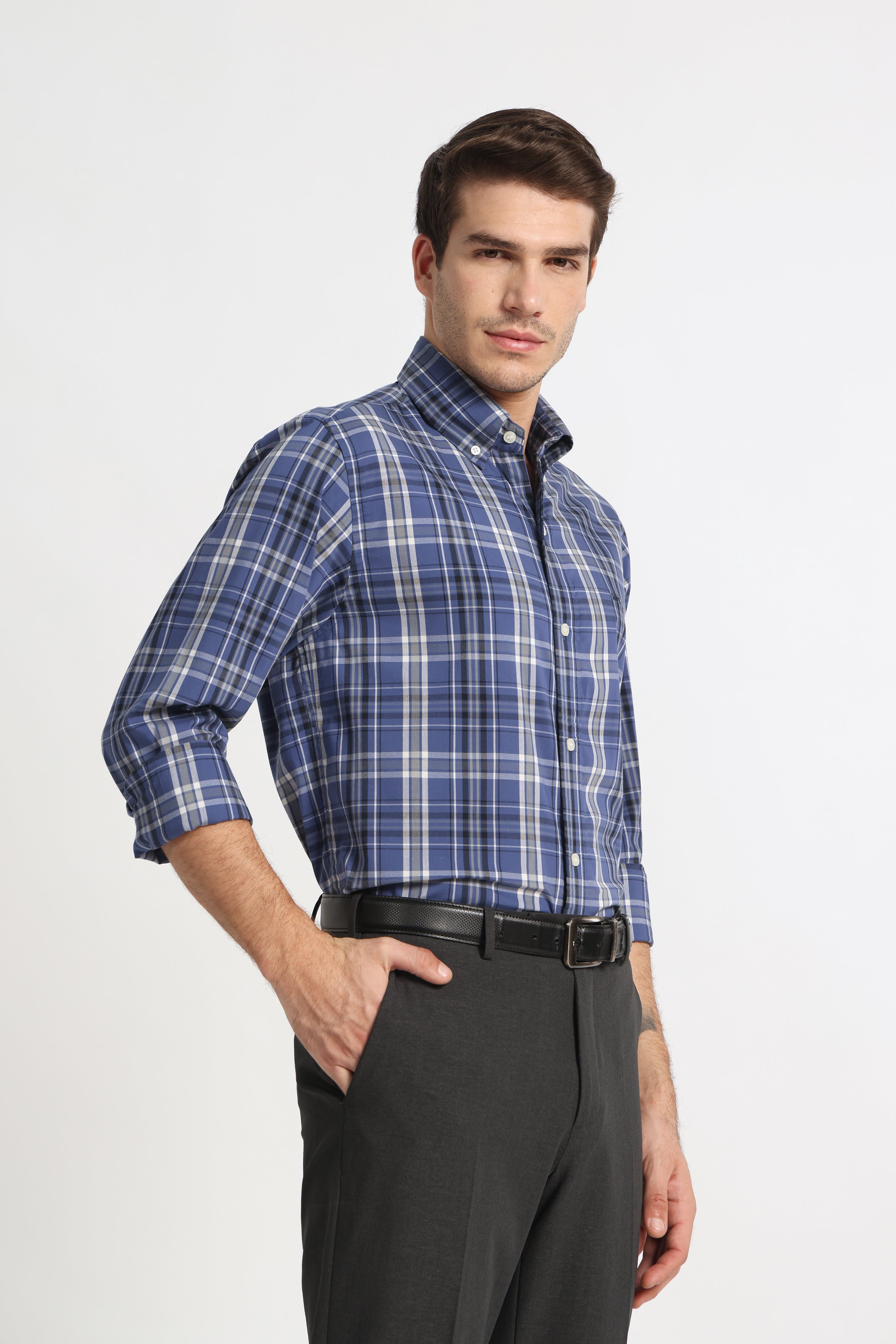 Classic Blue Grid