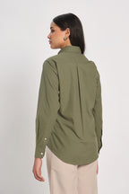 Dusty Green Twill Shirt Women