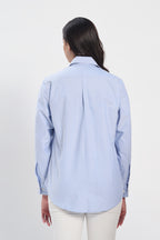 Sky Draper Blue oxford