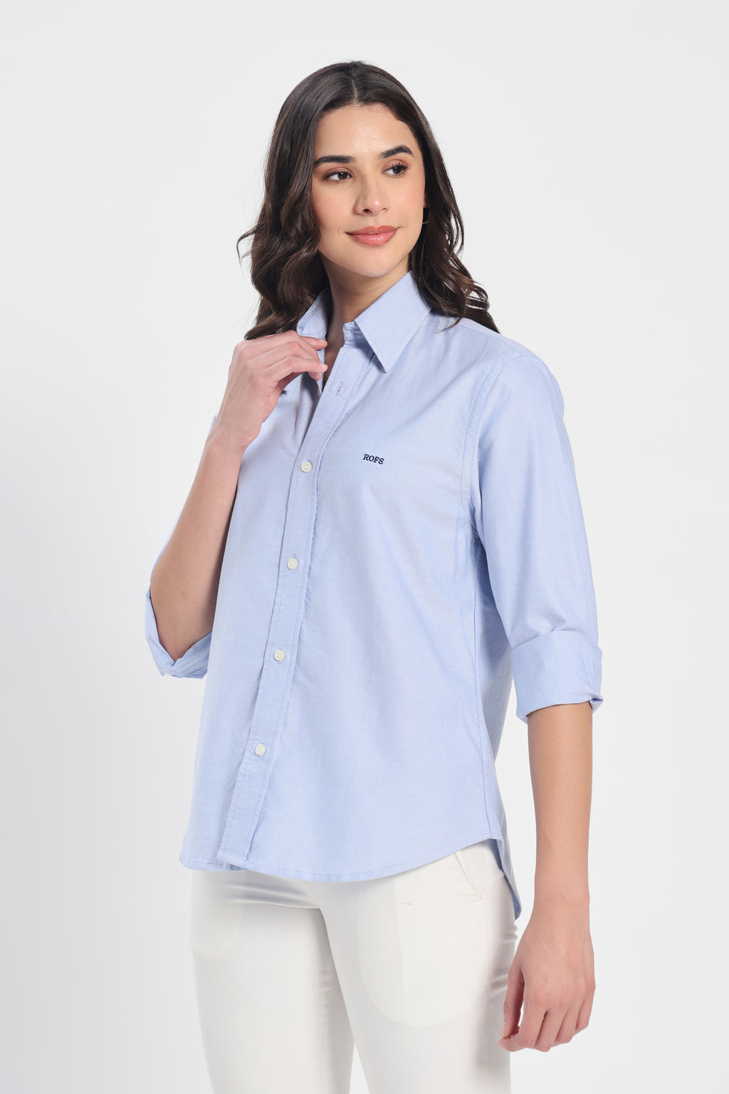 Sky Draper Blue oxford