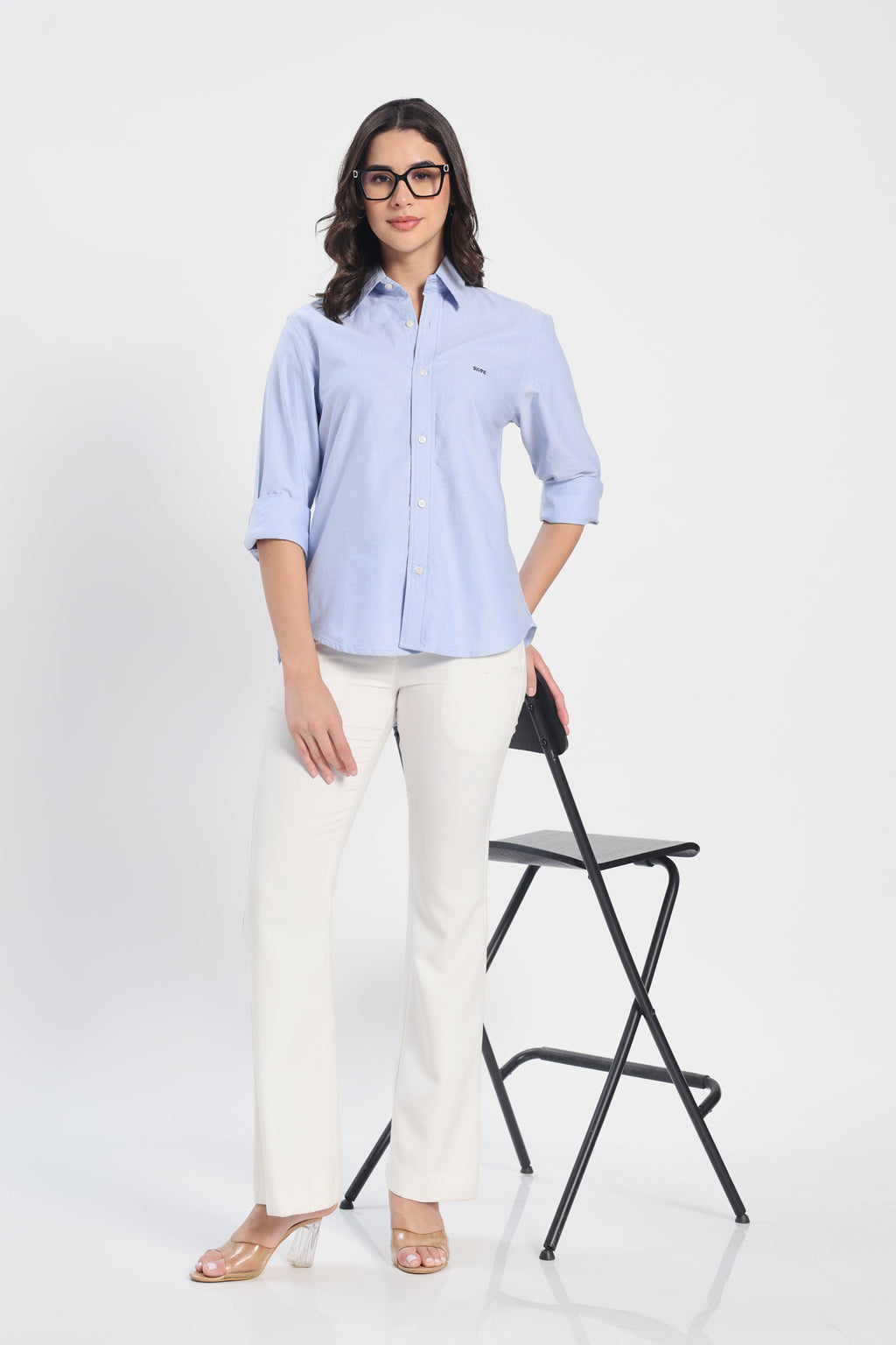 Sky Draper Blue oxford
