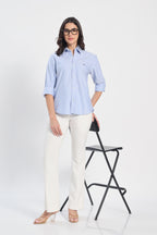 Sky Draper Blue oxford