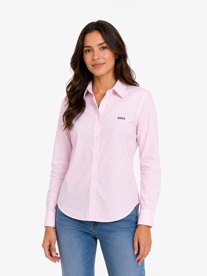 Pink Oxford Women Shirt