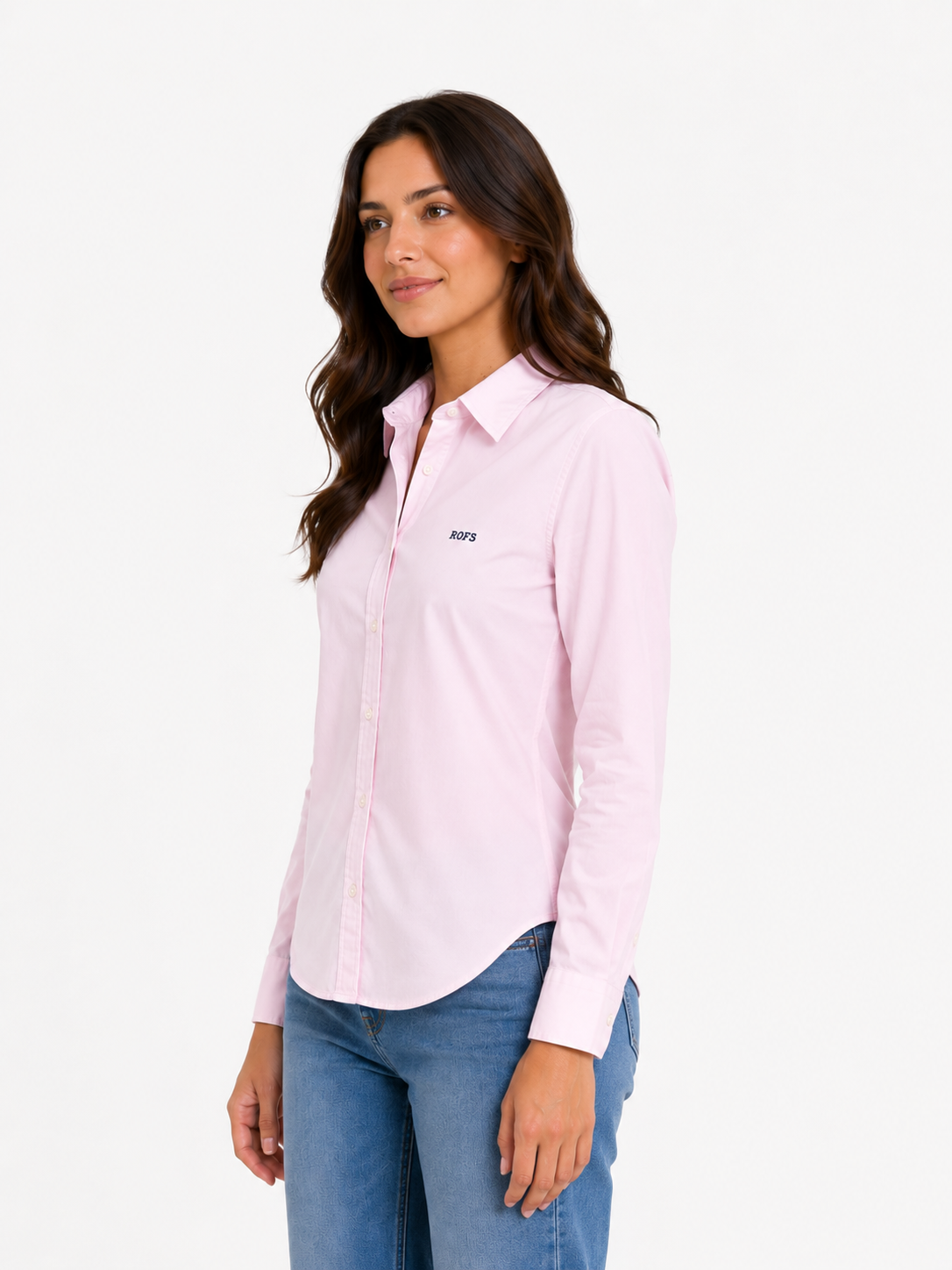 Pink Oxford Women Shirt