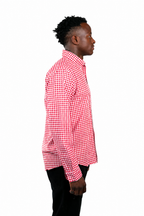 Pure Cotton Red Check Shirt