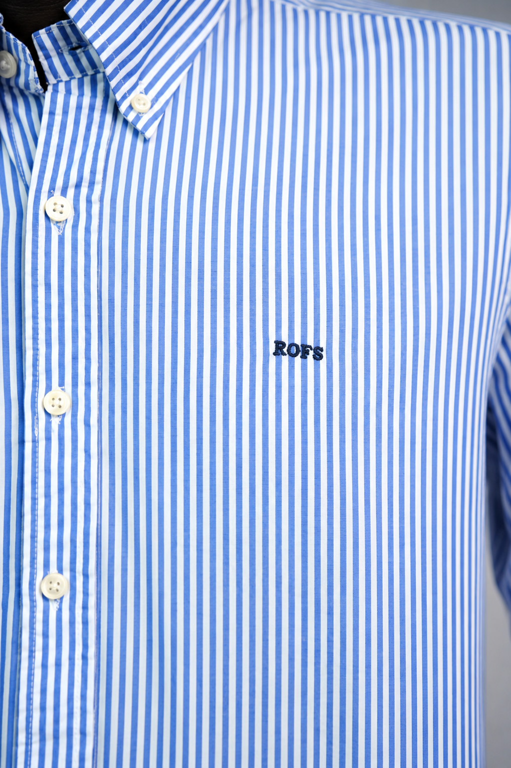 Pure Cotton Blue  Striped Men Casual Shirt