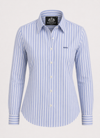 Ocean Pinstripe Cotton Shirt Women
