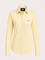 Soft Yellow Check Shirt Women