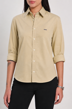 Light Camel Oxford Women Shirt