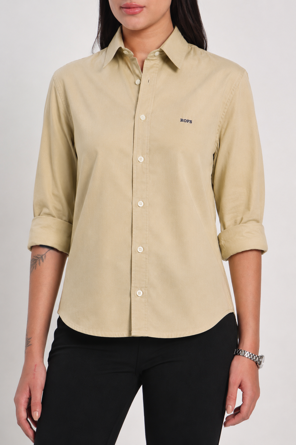 Light Camel Oxford Women Shirt