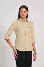 Light Camel Oxford Women Shirt