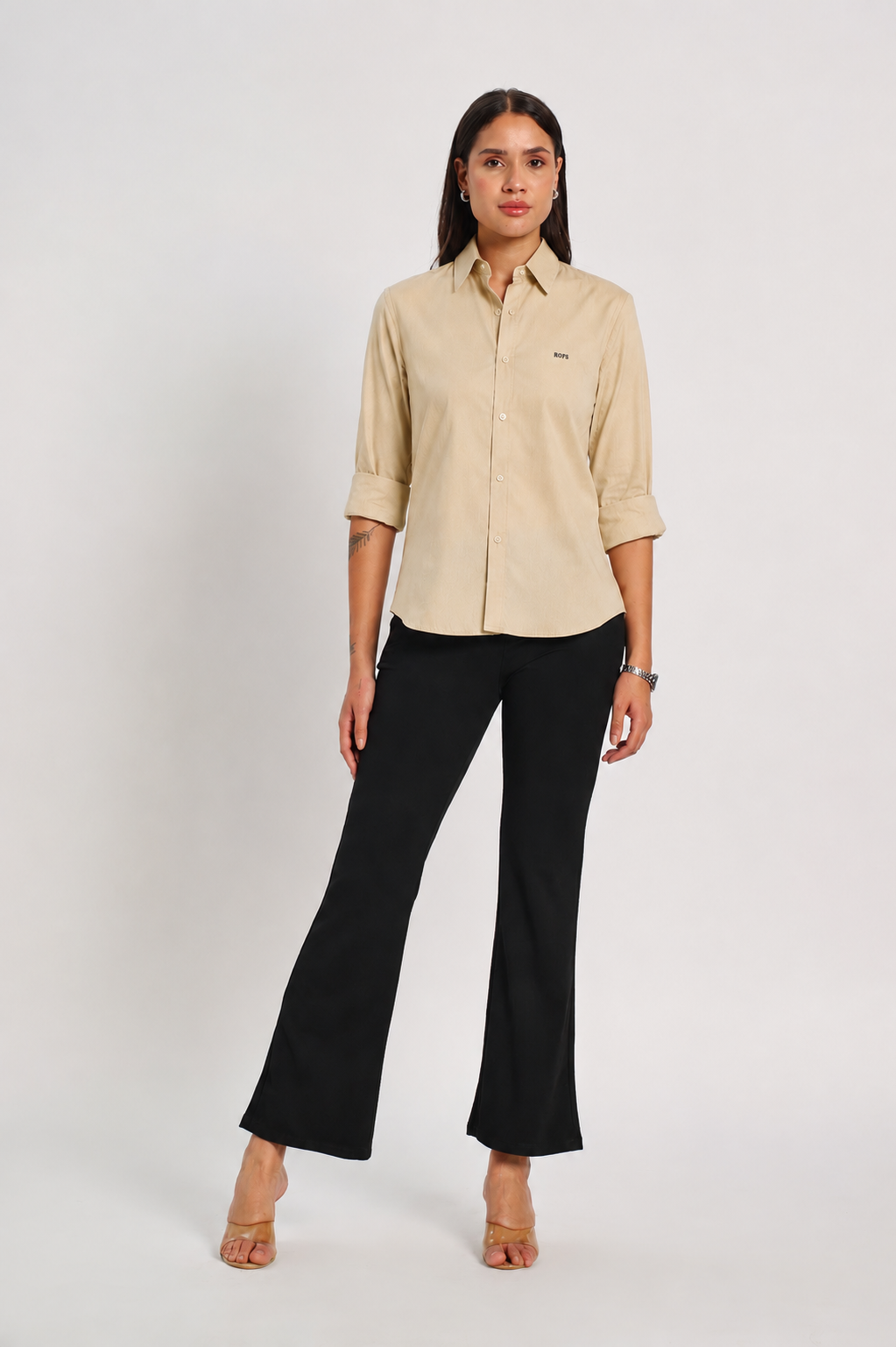 Light Camel Oxford Women Shirt