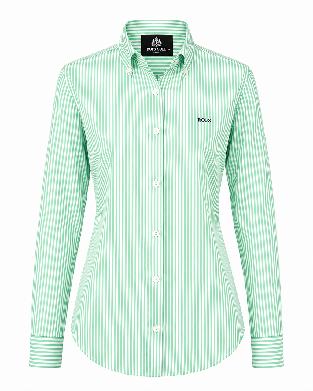 Emerald Green Stripe Cotton Shirt