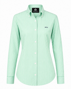 Emerald Green Stripe Cotton Shirt