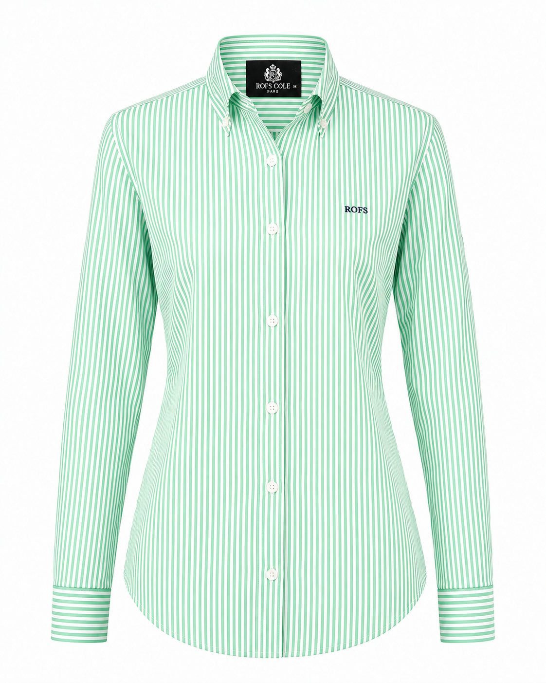 Emerald Green Stripe Cotton Shirt