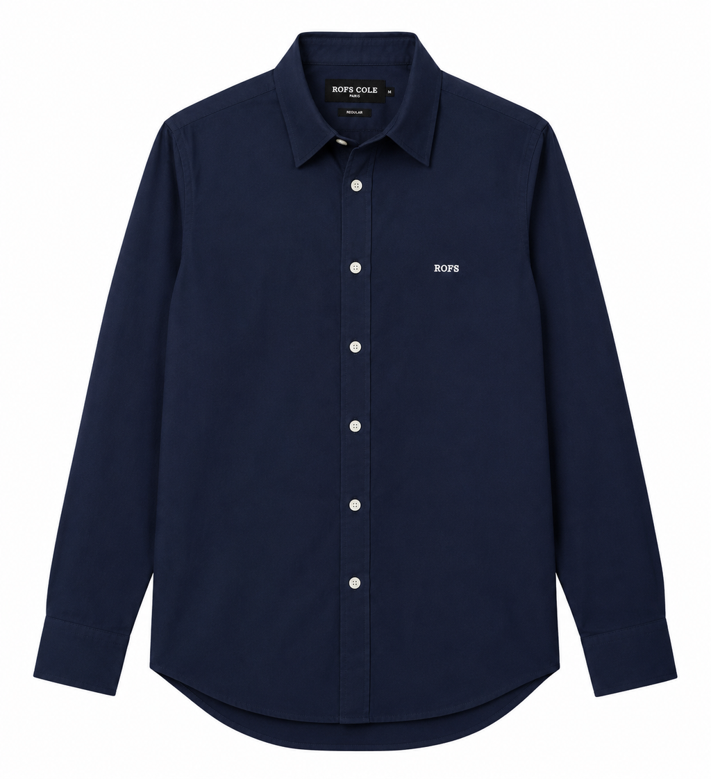 Navy Blue Oxford  Women Shirt
