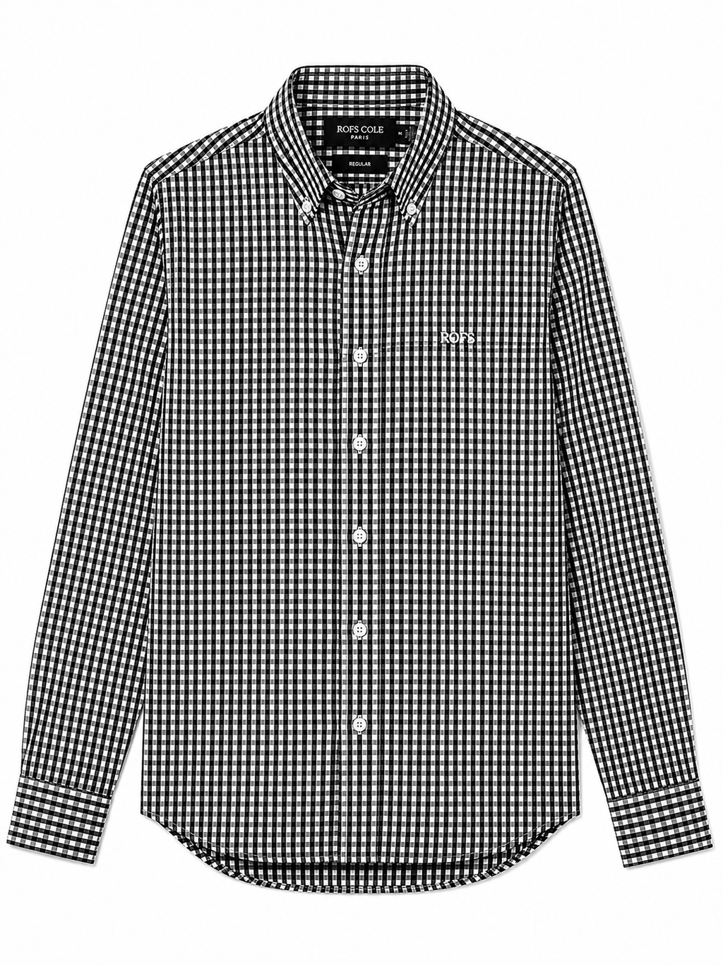 Pure cotton black check men shirt