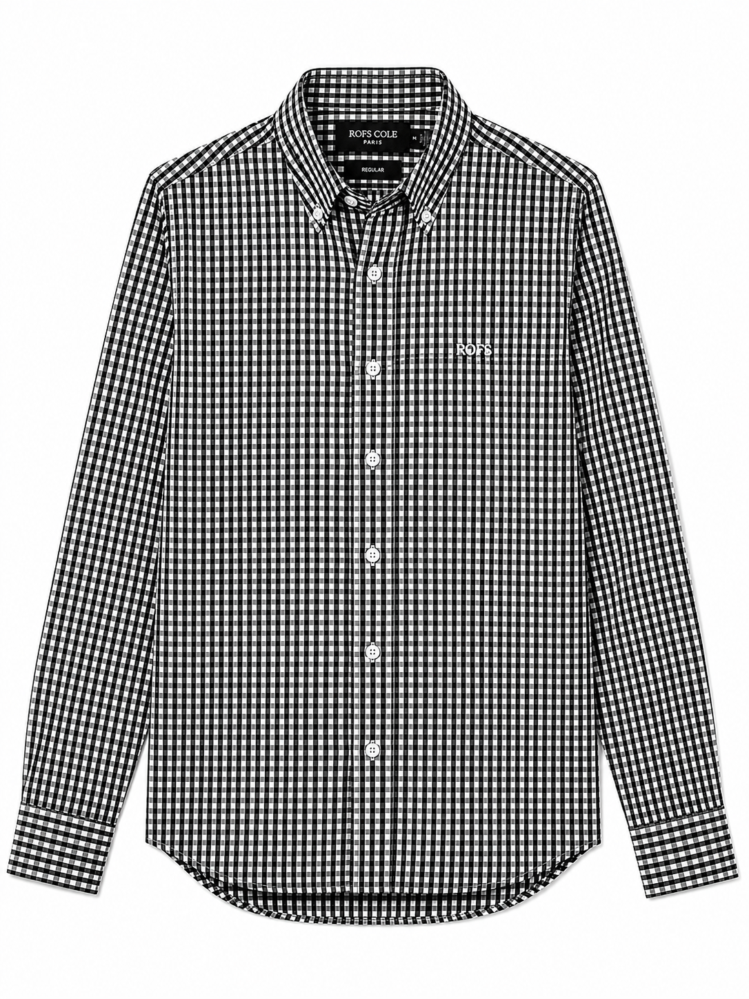 Pure cotton black check men shirt