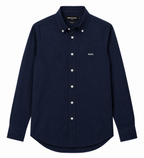 Dark blue oxford men shirt