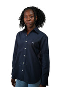 Navy Blue Oxford  Women Shirt