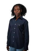 Navy Blue Oxford  Women Shirt
