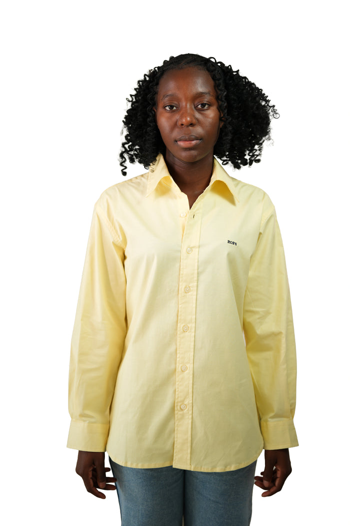 Yellow oxford Women Shirt