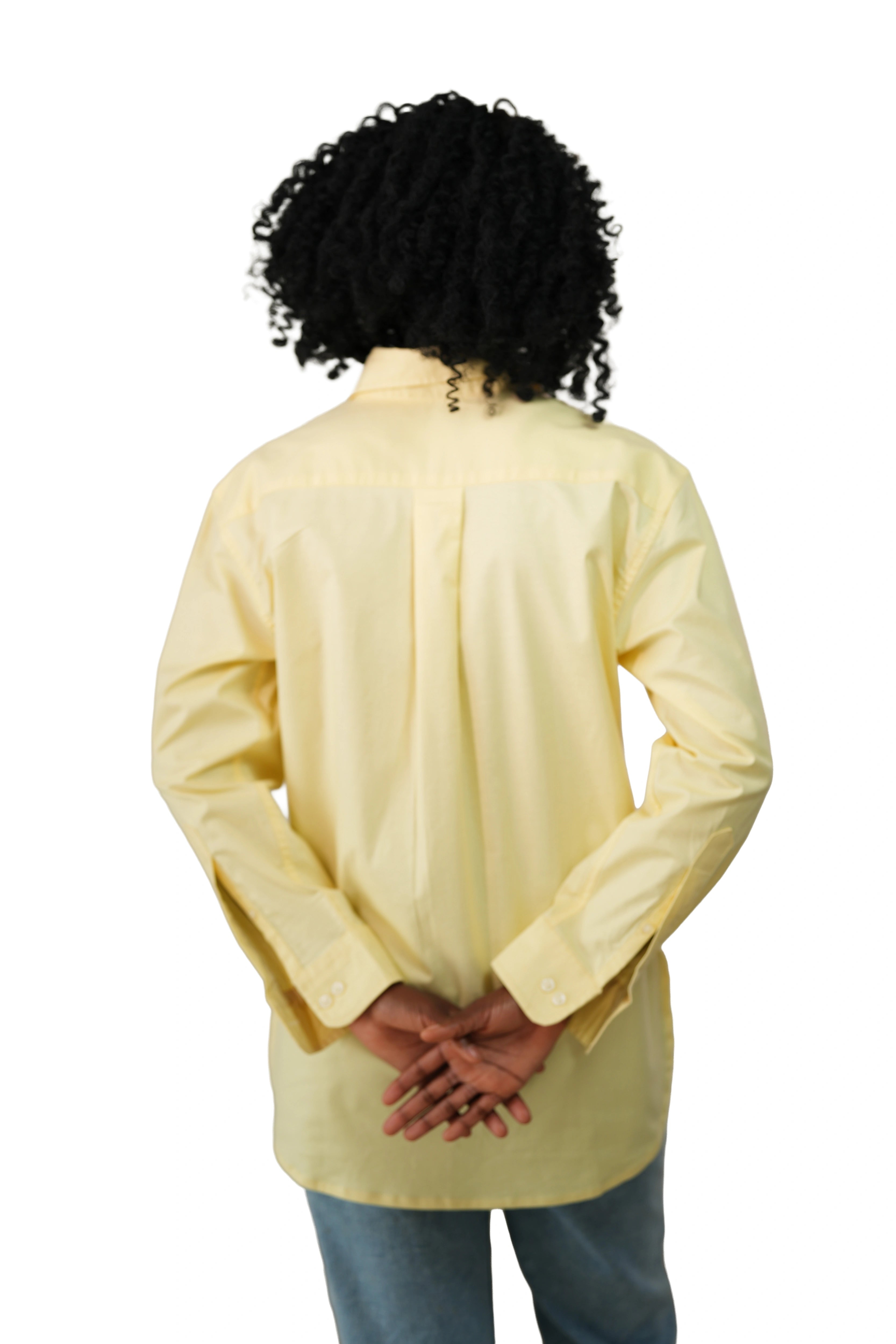 Yellow oxford Women Shirt