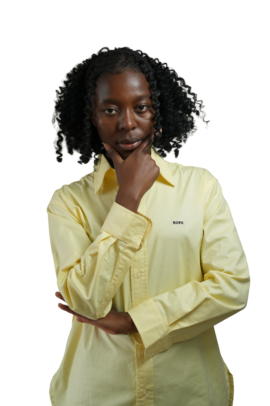 Yellow oxford Women Shirt